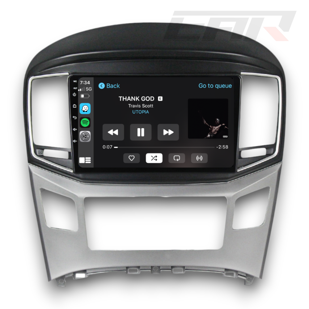 Hyundai iMax (2015 - 2022) Multimedia 9" Touchscreen Display + Built-In Wireless Carplay & Android Auto