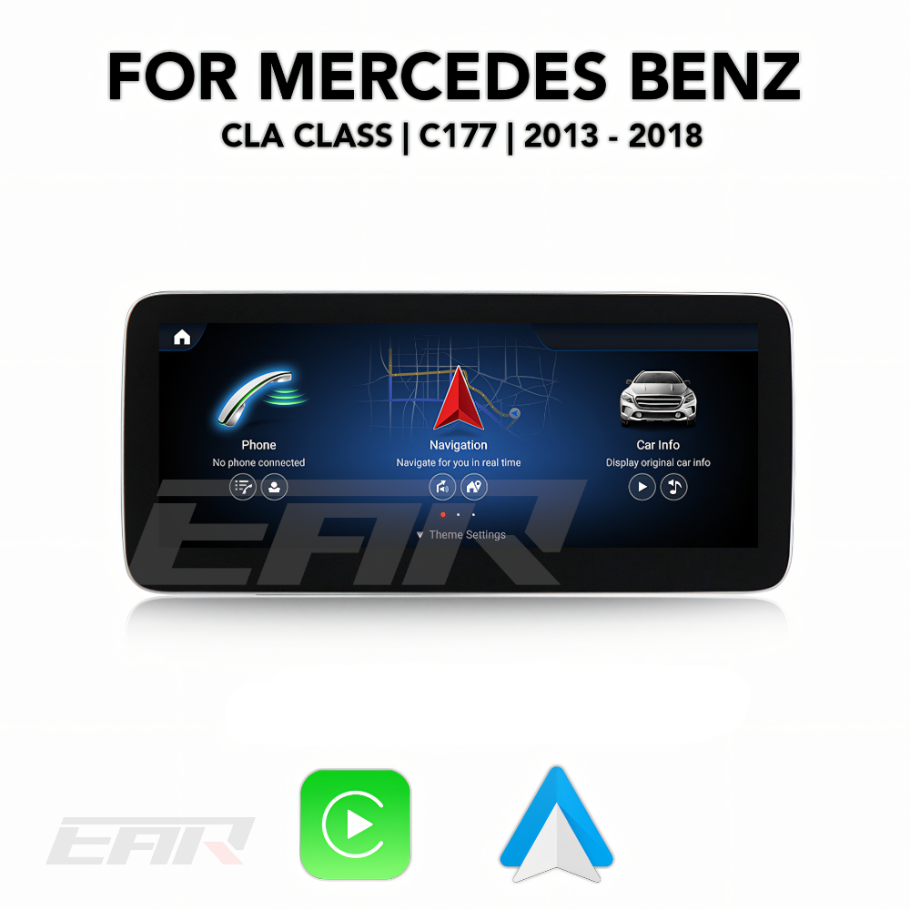 Mercedes Benz CLA Class Android 13.0 (C177) Multimedia 10.25"/12.3" Touchscreen Display + Built-In Wireless Carplay & Android Auto | 2013 - 2018 | LHD/RHD
