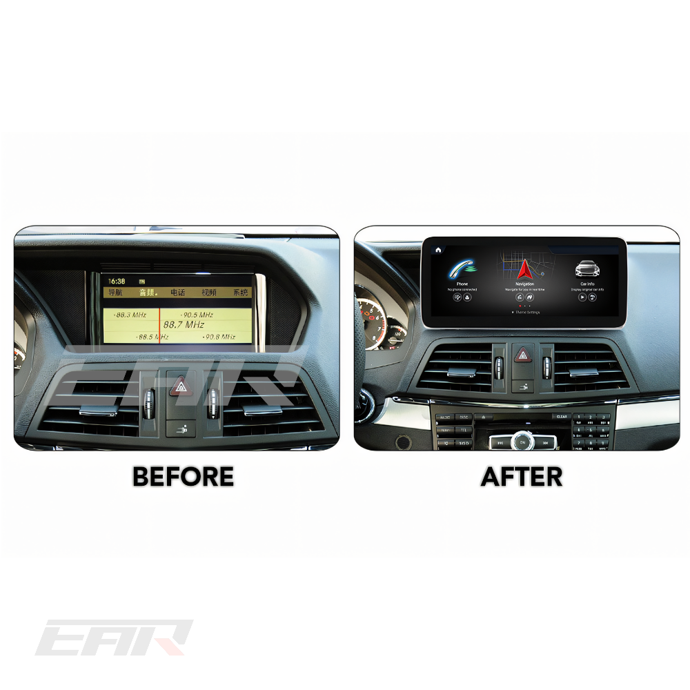 Mercedes Benz E Class Android 13.0 (C207/A207) Multimedia 10.25"/12.3" Touchscreen Display + Built-In Wireless Carplay & Android Auto | 2009 - 2017 | LHD/RHD