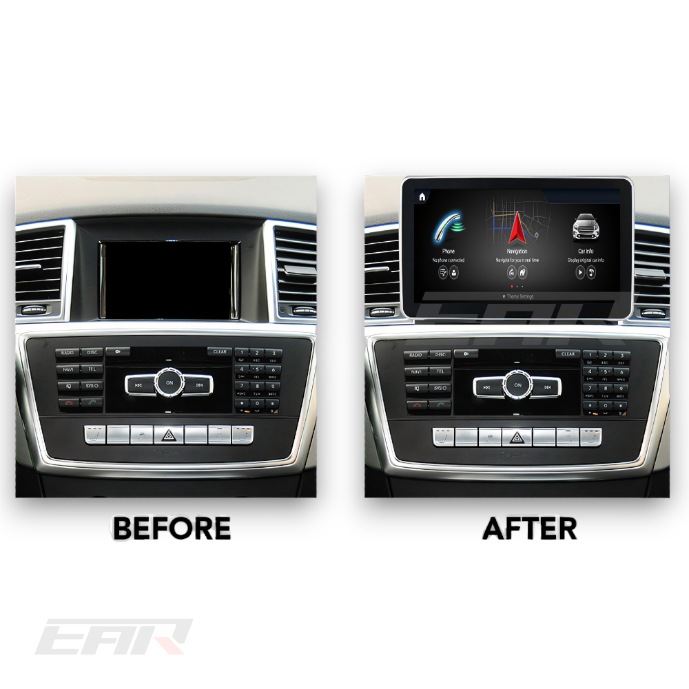 Mercedes Benz GL/ML Class Android 13.0 (W166/X166) Multimedia 9" Touchscreen Display + Built-In Wireless Carplay & Android Auto | 2012 - 2015 | LHD/RHD