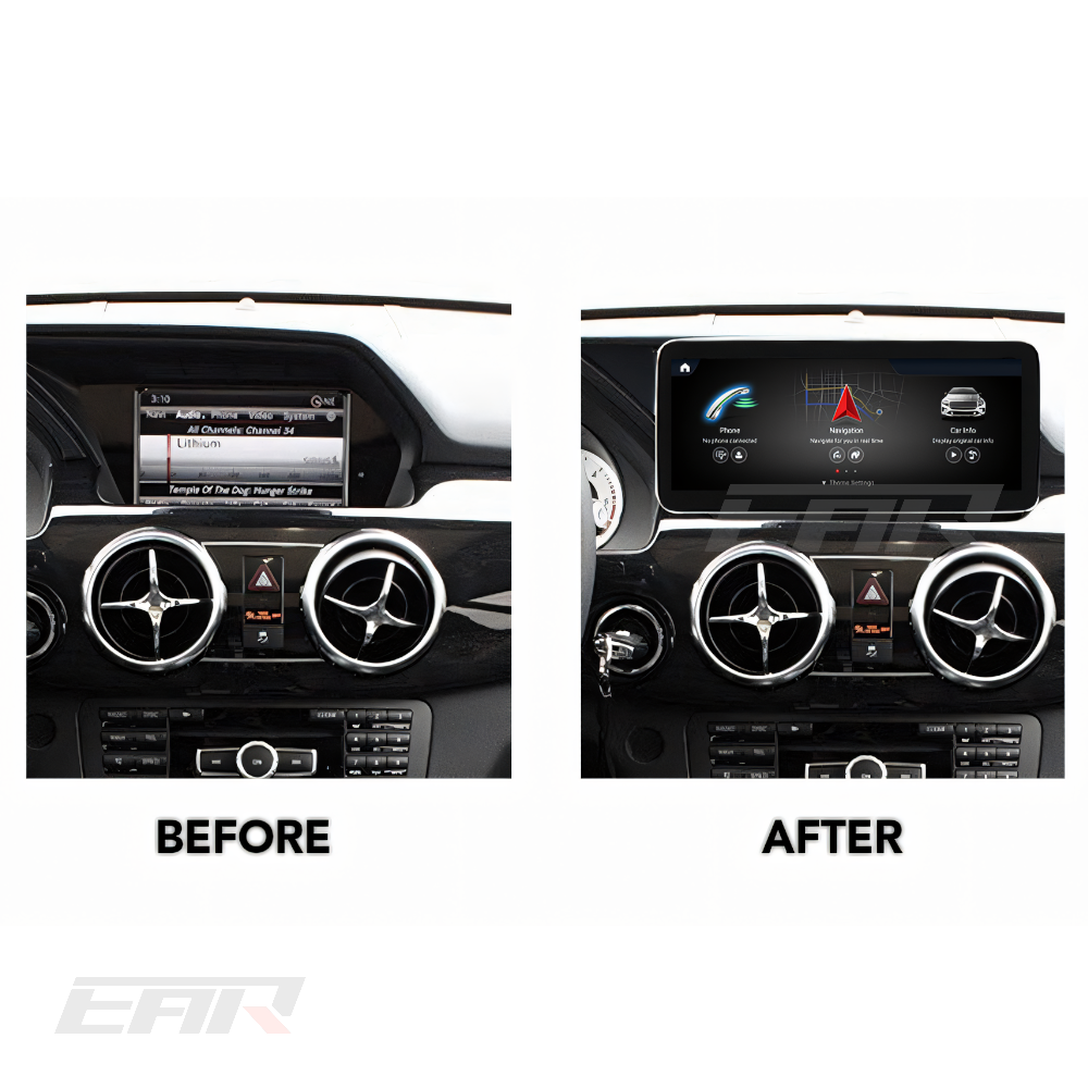 Mercedes Benz GLK Class Android 13.0 (X204) Multimedia 10.25"/12.3" Touchscreen Display + Built-In Wireless Carplay & Android Auto | 2008 - 2015 | LHD/RHD