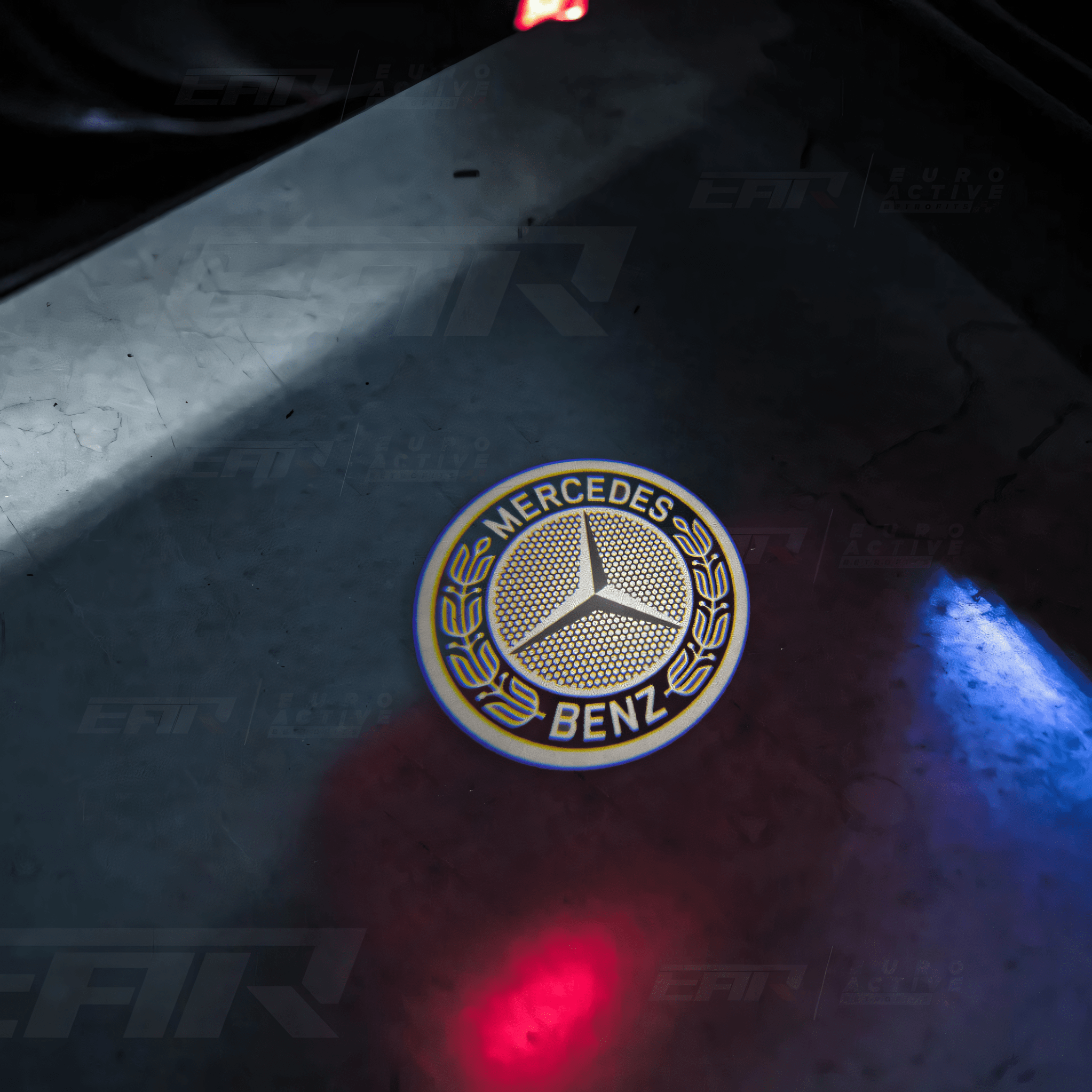 Mercedes Benz LED Car Door Welcome Logo Shadow Lights Mercedes Star Logo
