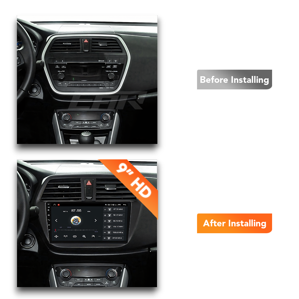 Suzuki S-Cross (2012 - 2016) Multimedia 9" Touchscreen Display + Built-In Wireless Carplay & Android Auto