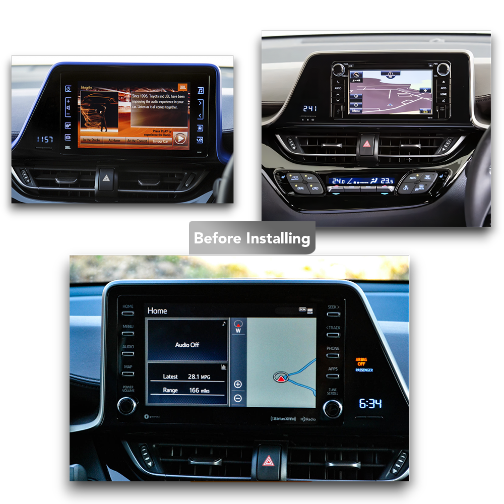 Toyota C-HR (2016 - 2022) Multimedia 9" Touchscreen Display + Built-In Wireless Carplay & Android Auto