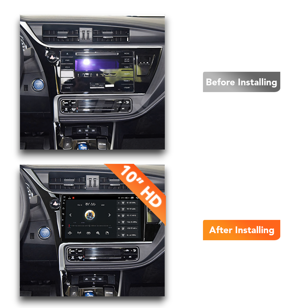 Toyota Corolla Hatch (2015 - 2019) Multimedia 10" Touchscreen Display + Built-In Wireless Carplay & Android Auto
