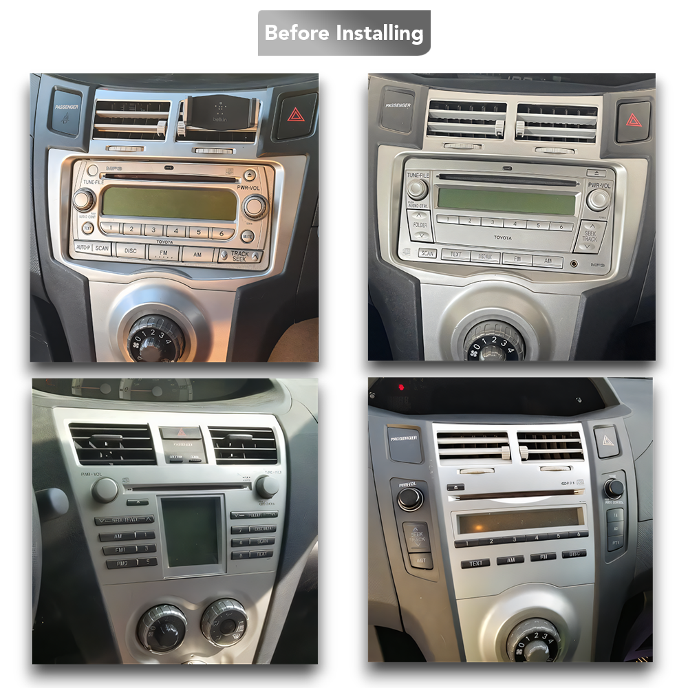 Toyota Yaris (2005 - 2011) Multimedia 9" Touchscreen Display + Built-In Wireless Carplay & Android Auto