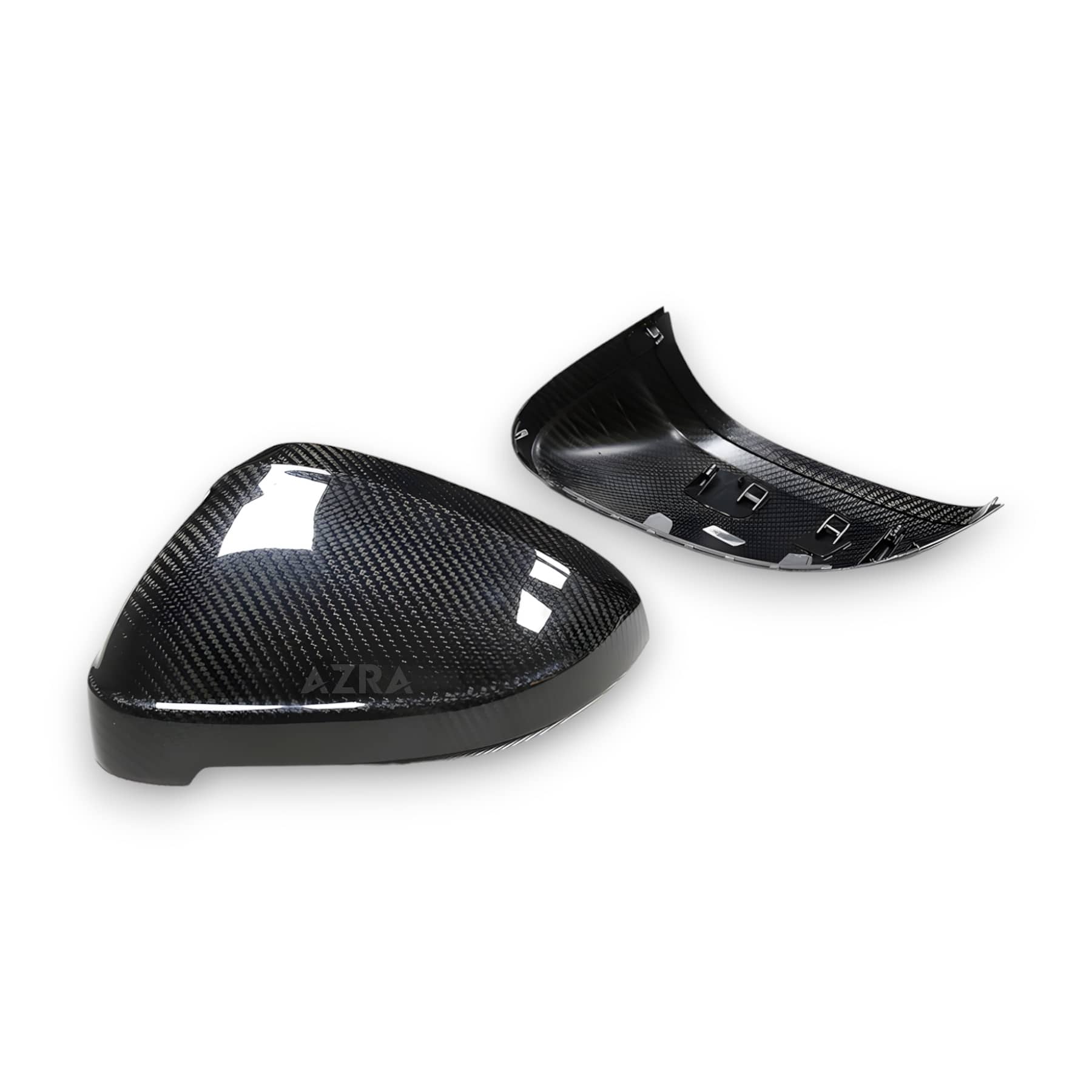 AZRA Audi A4 / S4 / RS4 / A5 / S5 / RS5 | B9 | Carbon Fiber Mirror Caps | 2016 - 2020 Without Lane Assist Hole