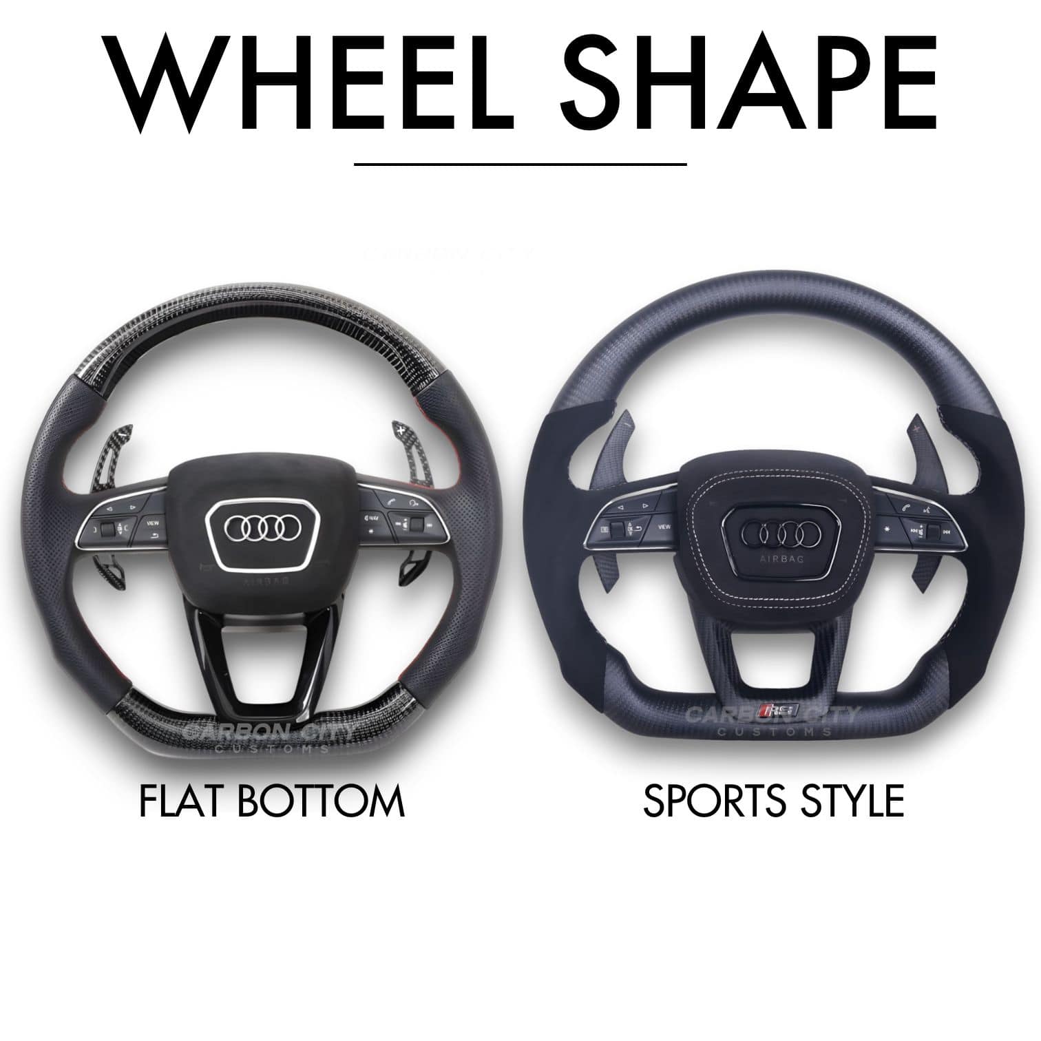 Audi Q/RS 2023 Style Customizable Steering Wheel