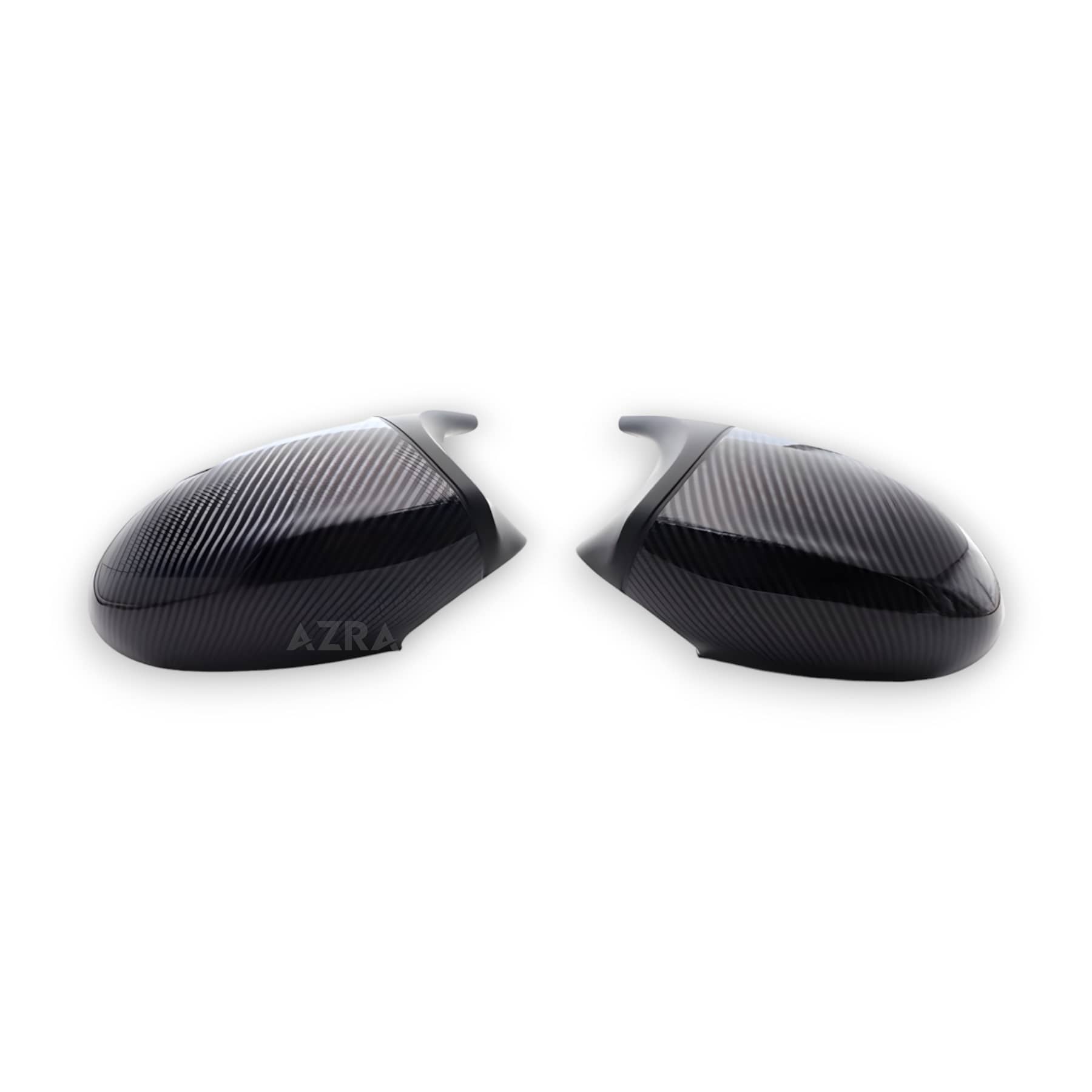 AZRA BMW 1 / 3 Series | E8X/E9X | Gloss Black / Carbon Print Mirror Caps | 2004 - 2013 Carbon Print