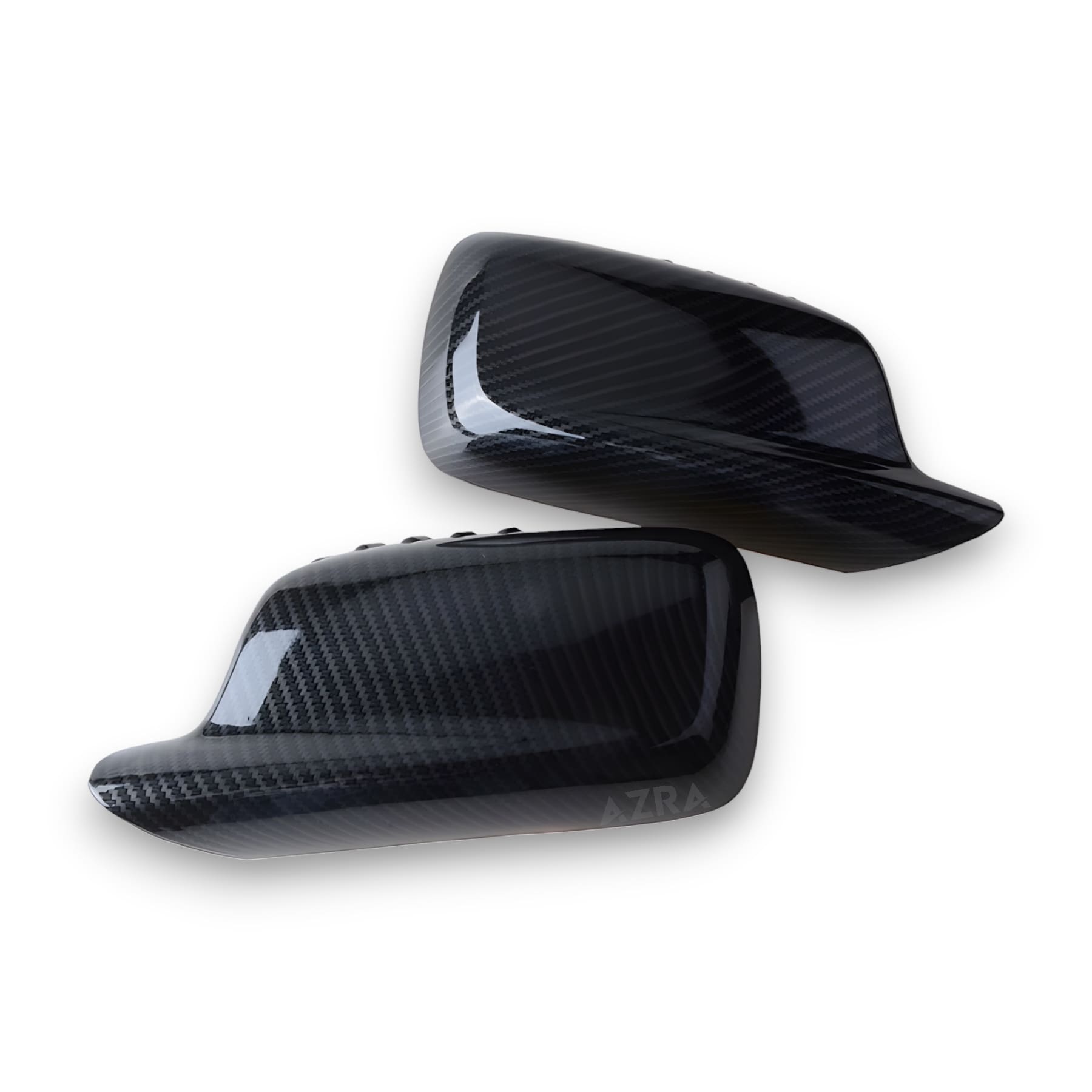 AZRA BMW 3 / 7 Series | E46/E65/E66/E67 | Gloss Black / Carbon Print Mirror Caps | 1999 - 2008 Carbon Print