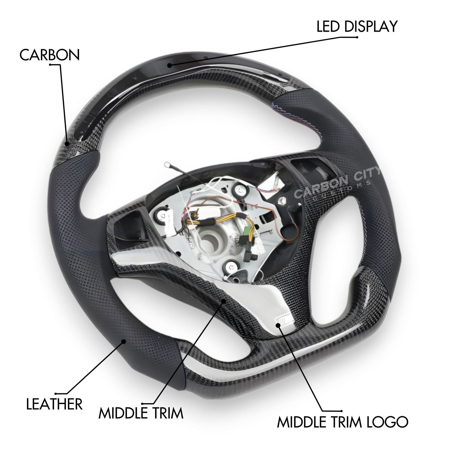 BMW E9X Style Customizable Steering Wheel