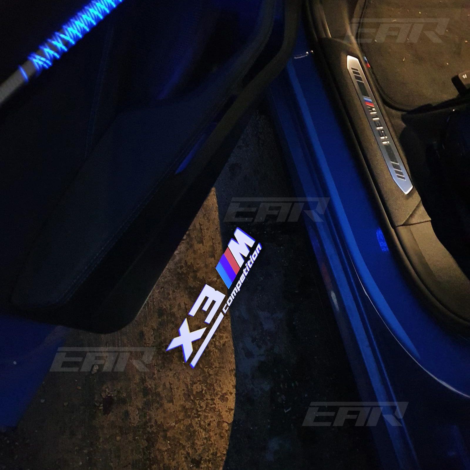 BMW LED Car Door Welcome Logo Shadow Lights | E/F Chassis X3M Competition