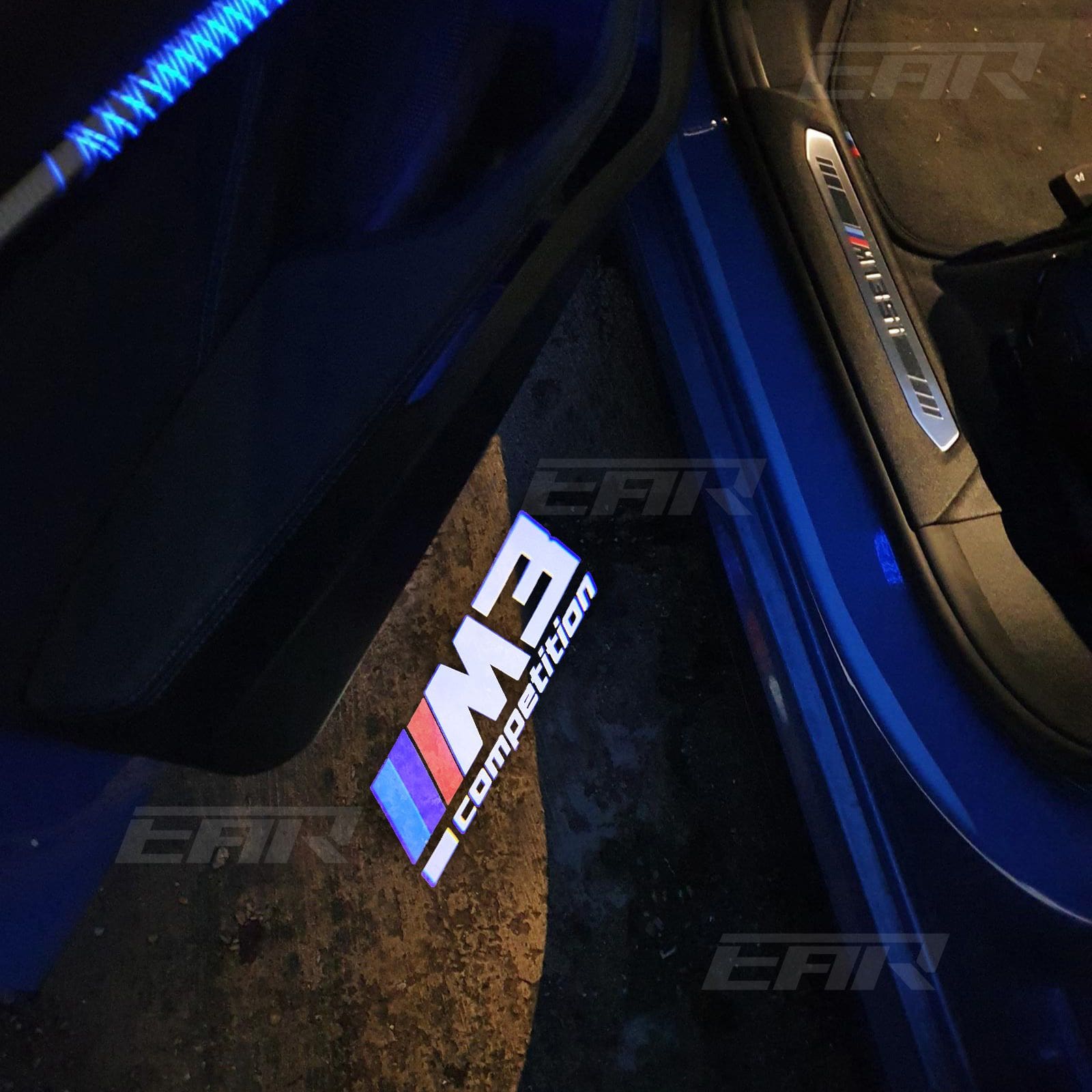 BMW LED Car Door Welcome Logo Shadow Lights | G Chassis M3 Competition Logo
