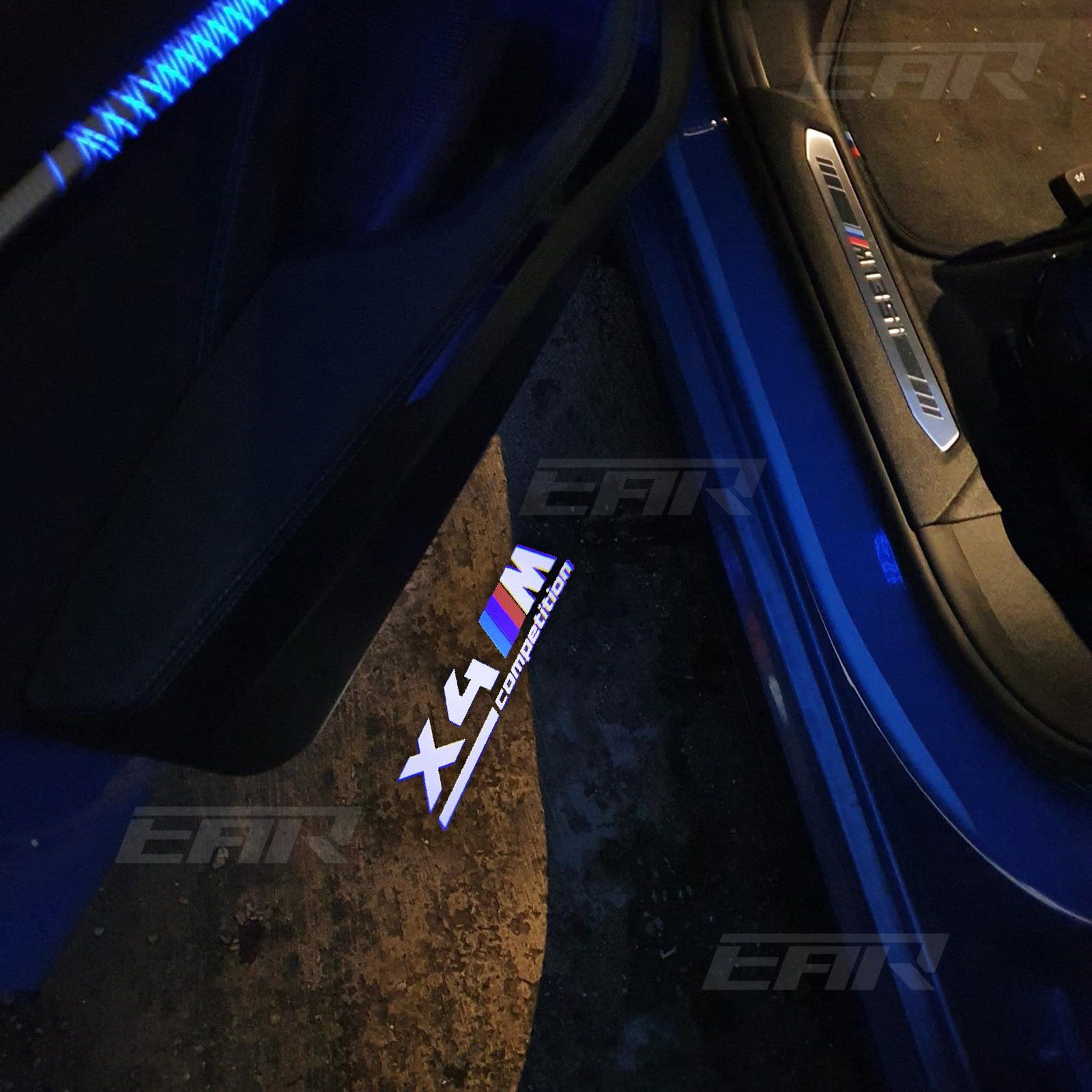 BMW LED Car Door Welcome Logo Shadow Lights | E/F Chassis X4M Competition