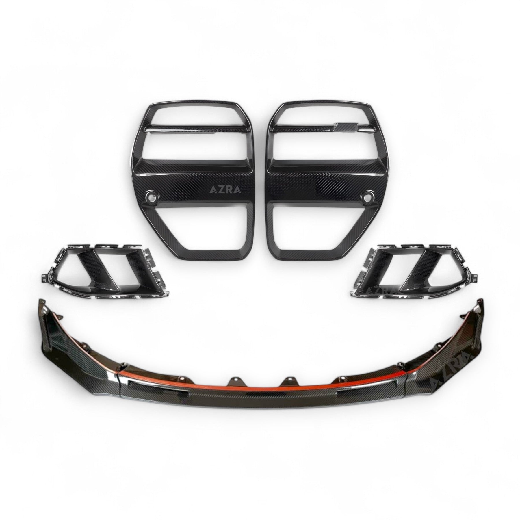 AZRA BMW M3/M4 | G80/G81/G82/G83 | Carbon Fiber 'V' Front End Kit | 2020 - 2025