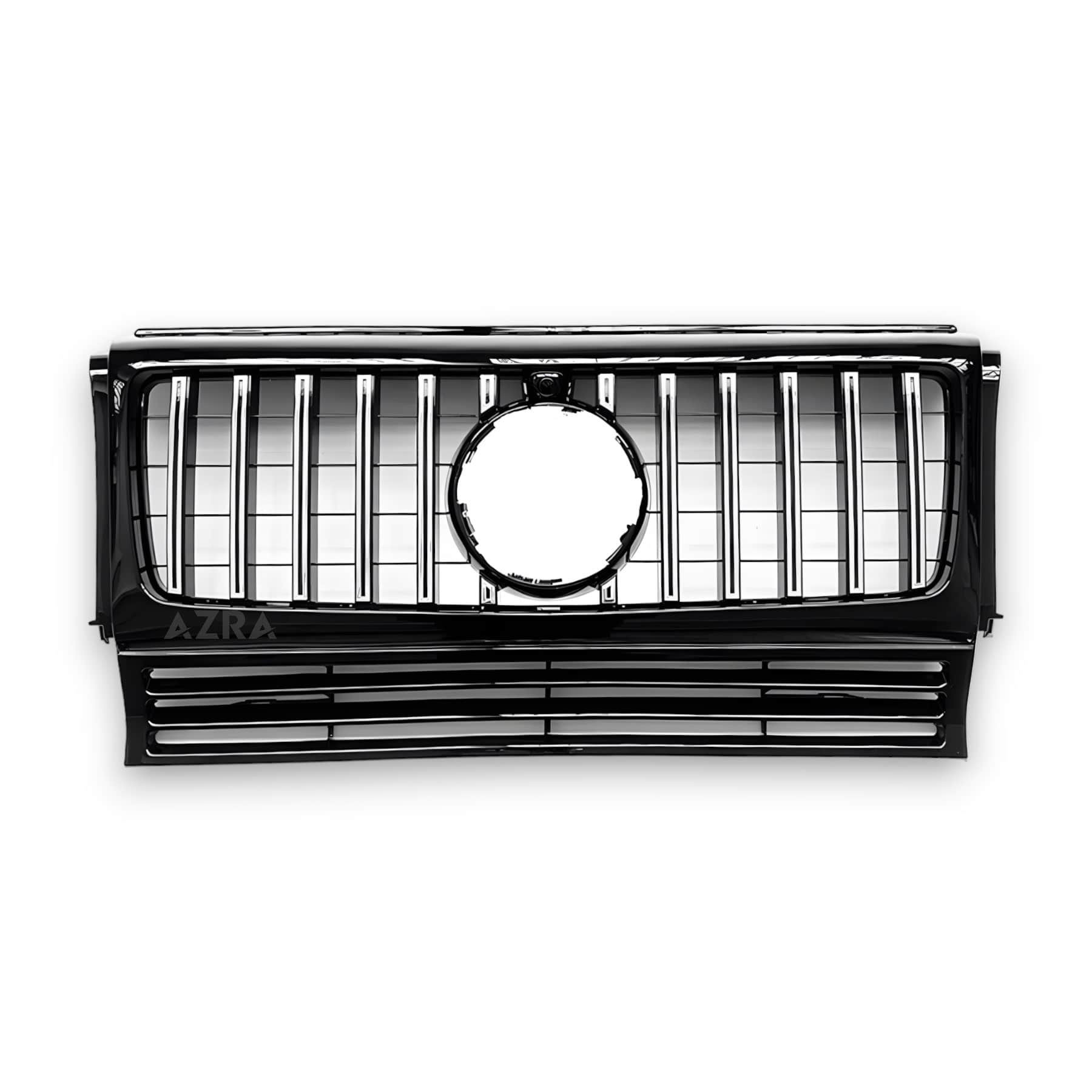 AZRA Mercedes-Benz G Class / G63 / G65 | W463 | AMG GT Panamericana Gloss Black / Chrome Front Grille | 1998 - 2018 Gloss Black Chrome Include