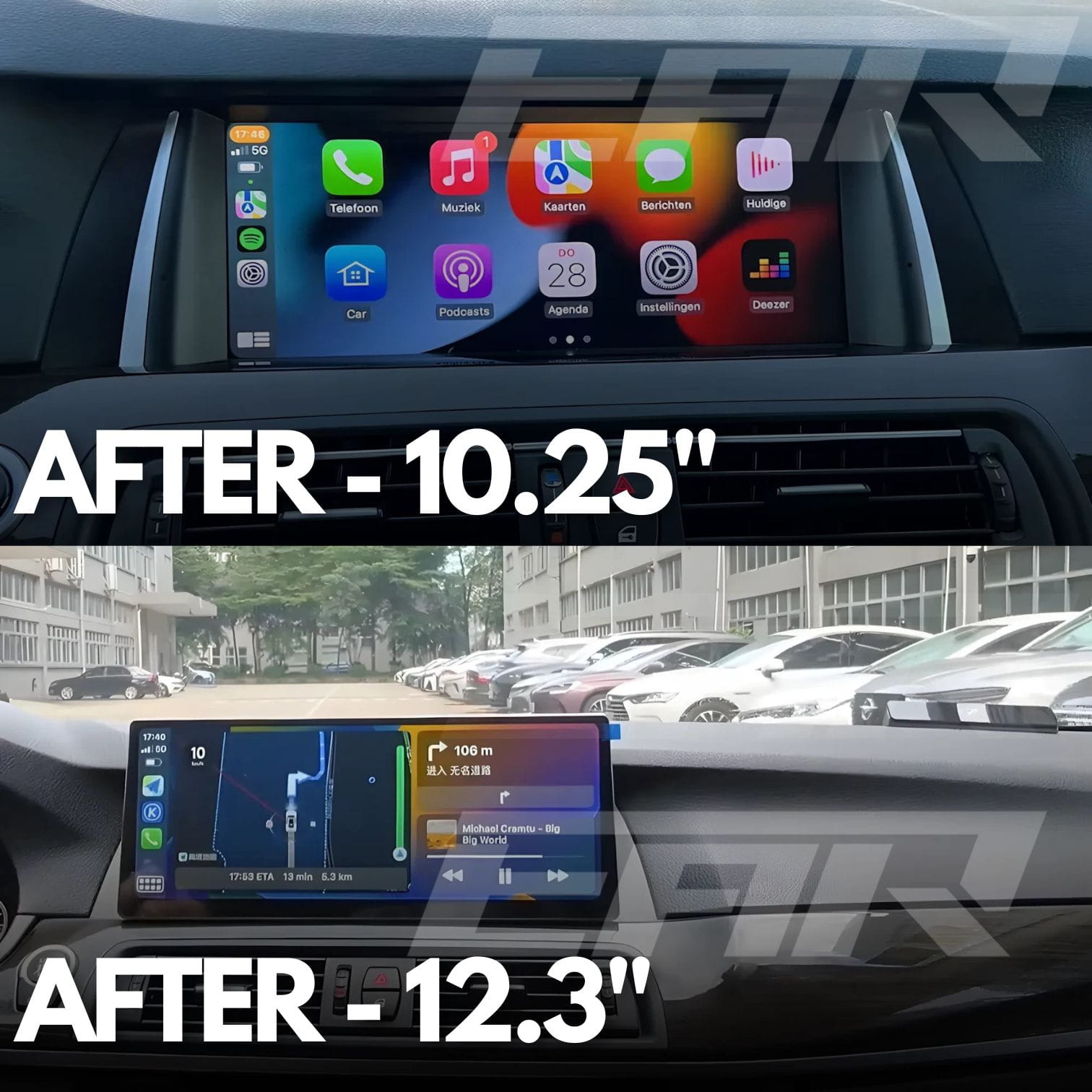 BMW 5 Series | F10/F11/F18 | 10.25"/12.3" Linux CarPlay/Android Touchscreen Display | 2011 - 2016