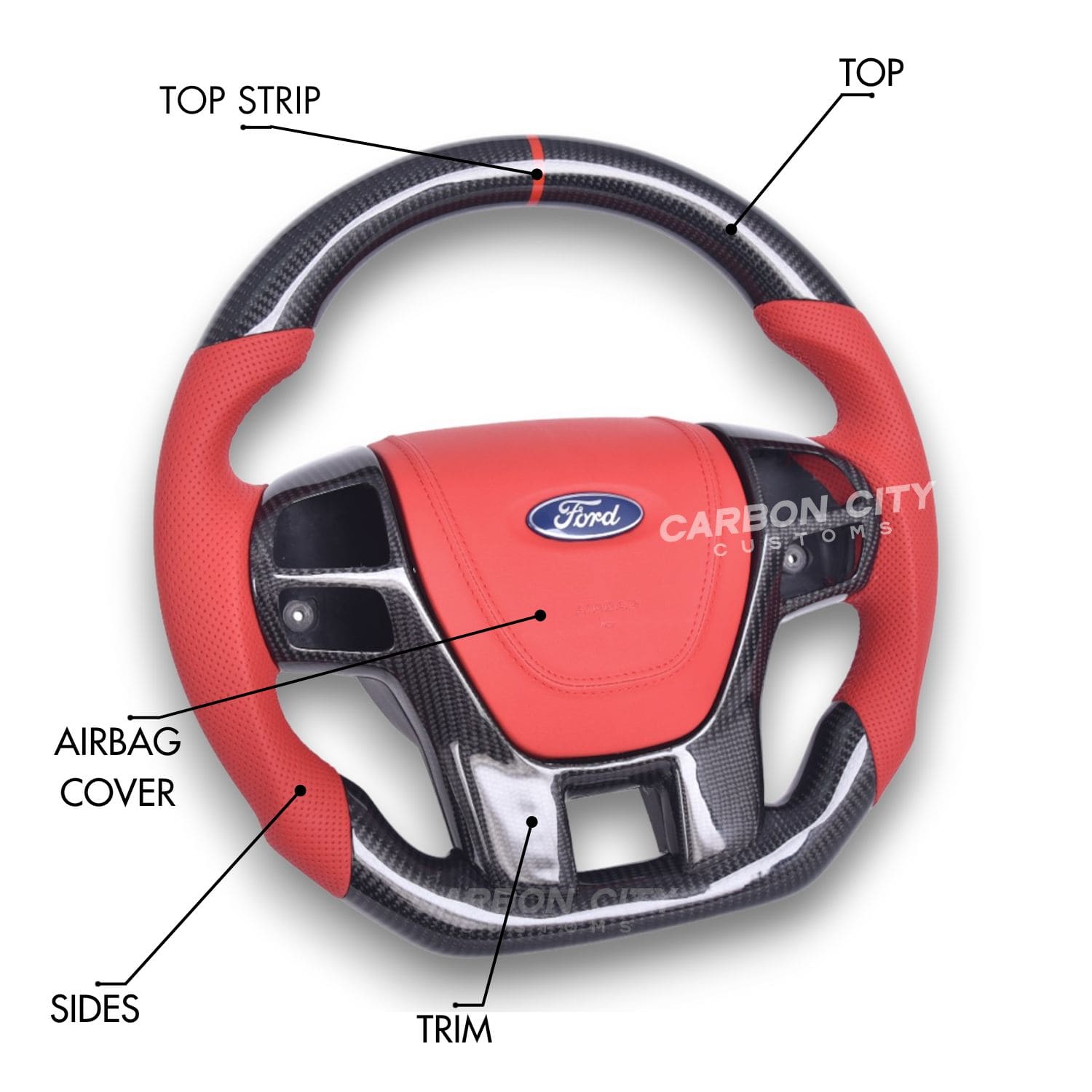 Ford Ranger Wildtrak/Everest Style Customizable Steering Wheel