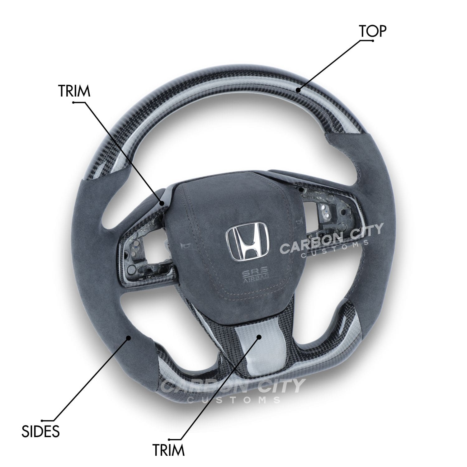 Honda Civic (10th Generation) Style Customizable Steering Wheel