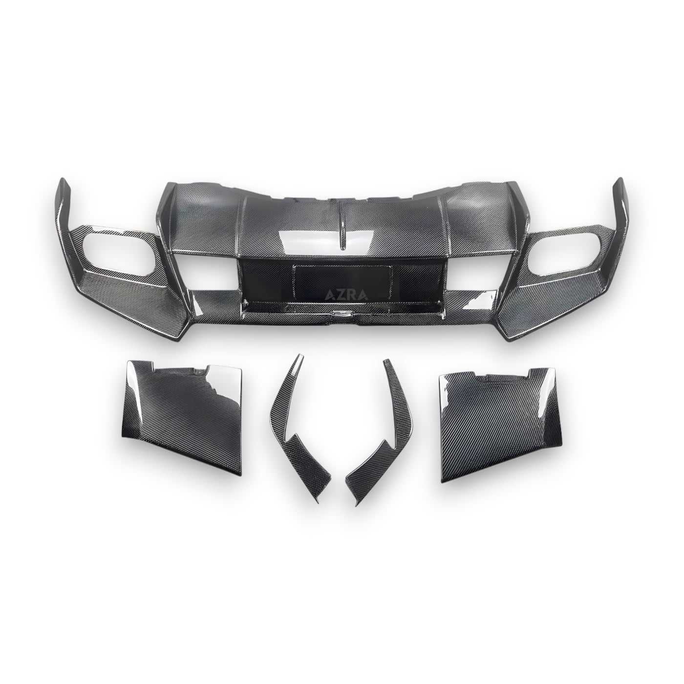AZRA Lamborghini Huracán | LP 610-4 | Carbon Fiber V2 Rear Diffuser | 2014 - 2019 Twill Carbon
