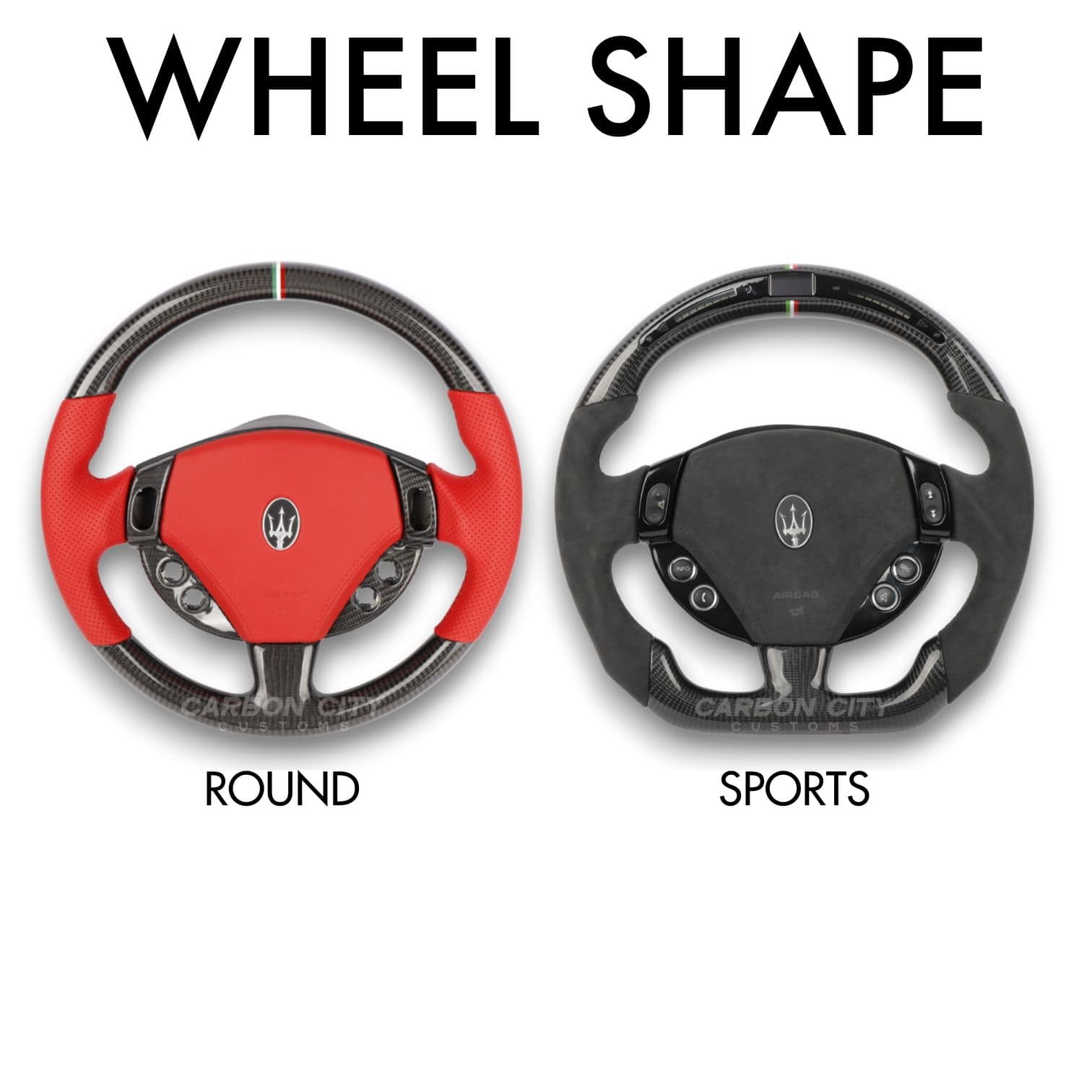 Maserati GranTurismo Style Customizable Steering Wheel