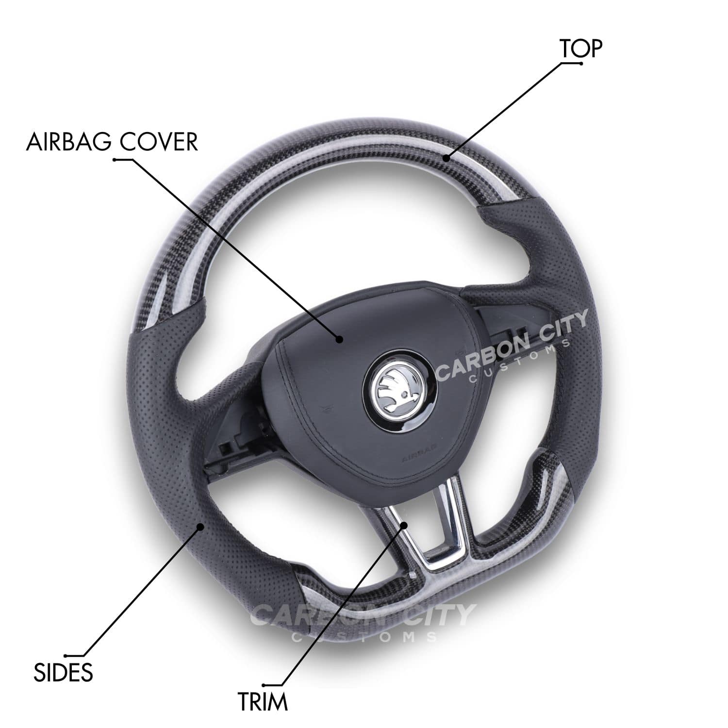 Skoda Octavia Style Customizable Steering Wheel