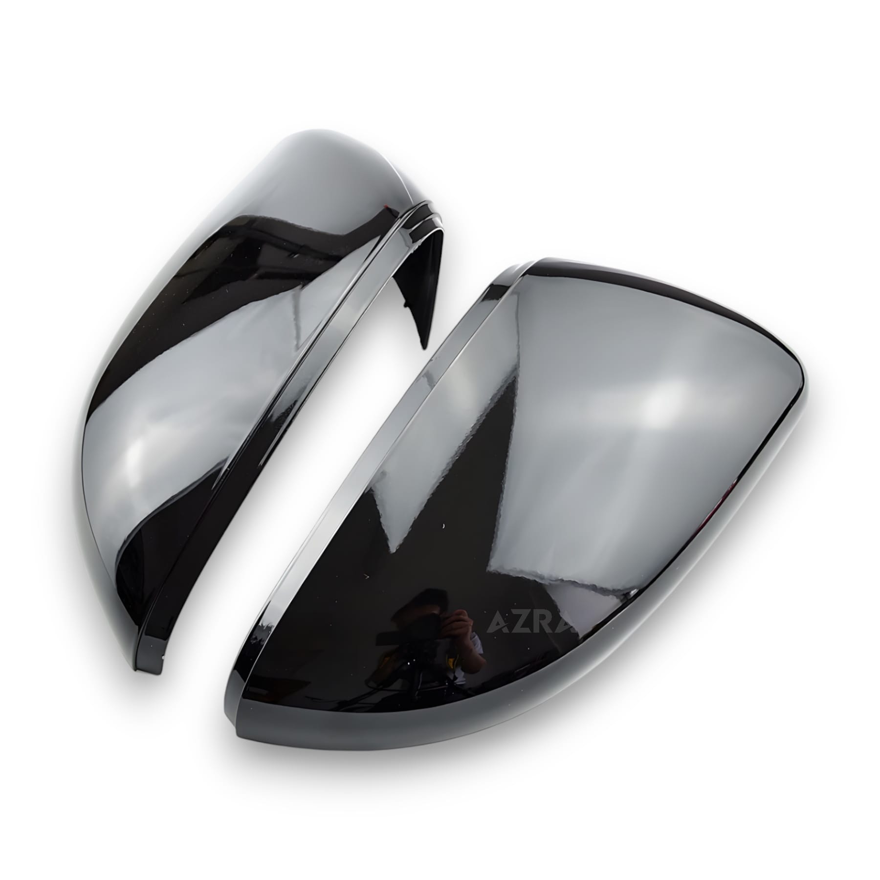 AZRA Volkswagen Golf Mk6 / R20 / Touran | Gloss Black / Carbon Print Mirror Caps Gloss Black