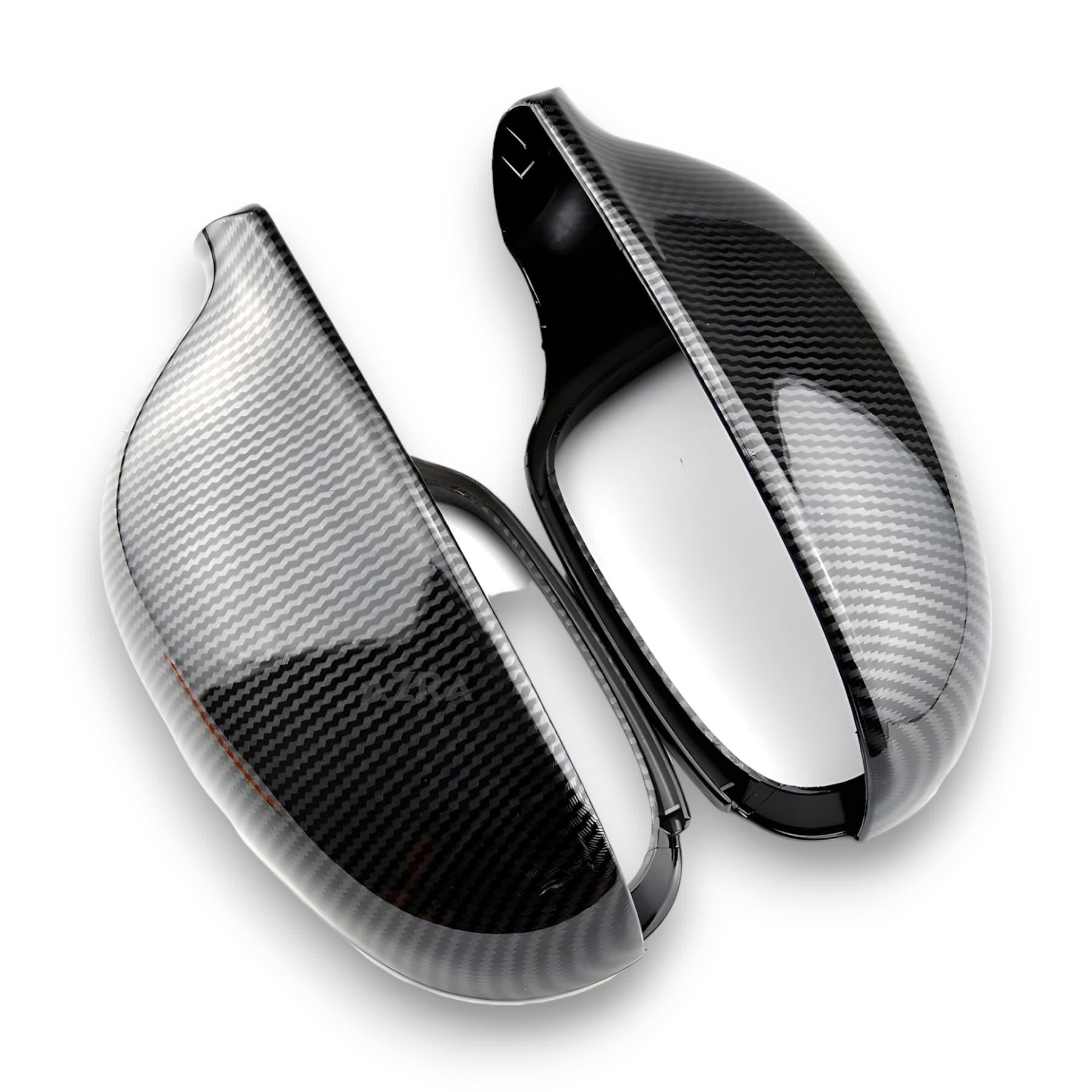AZRA Volkswagen Golf Mk5 / Jetta / Passat | Gloss Black / Carbon Print Mirror Caps Carbon Print