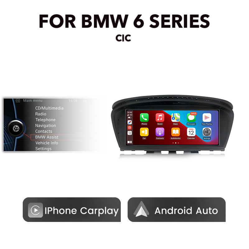BMW 3 Series | E9X/E6X | 2003 - 2012 8.8" Multimedia Touchscreen Display + Built-in Wireless Carplay & Android Auto 6 Series E63 E64 M6 | 8.8” CIC