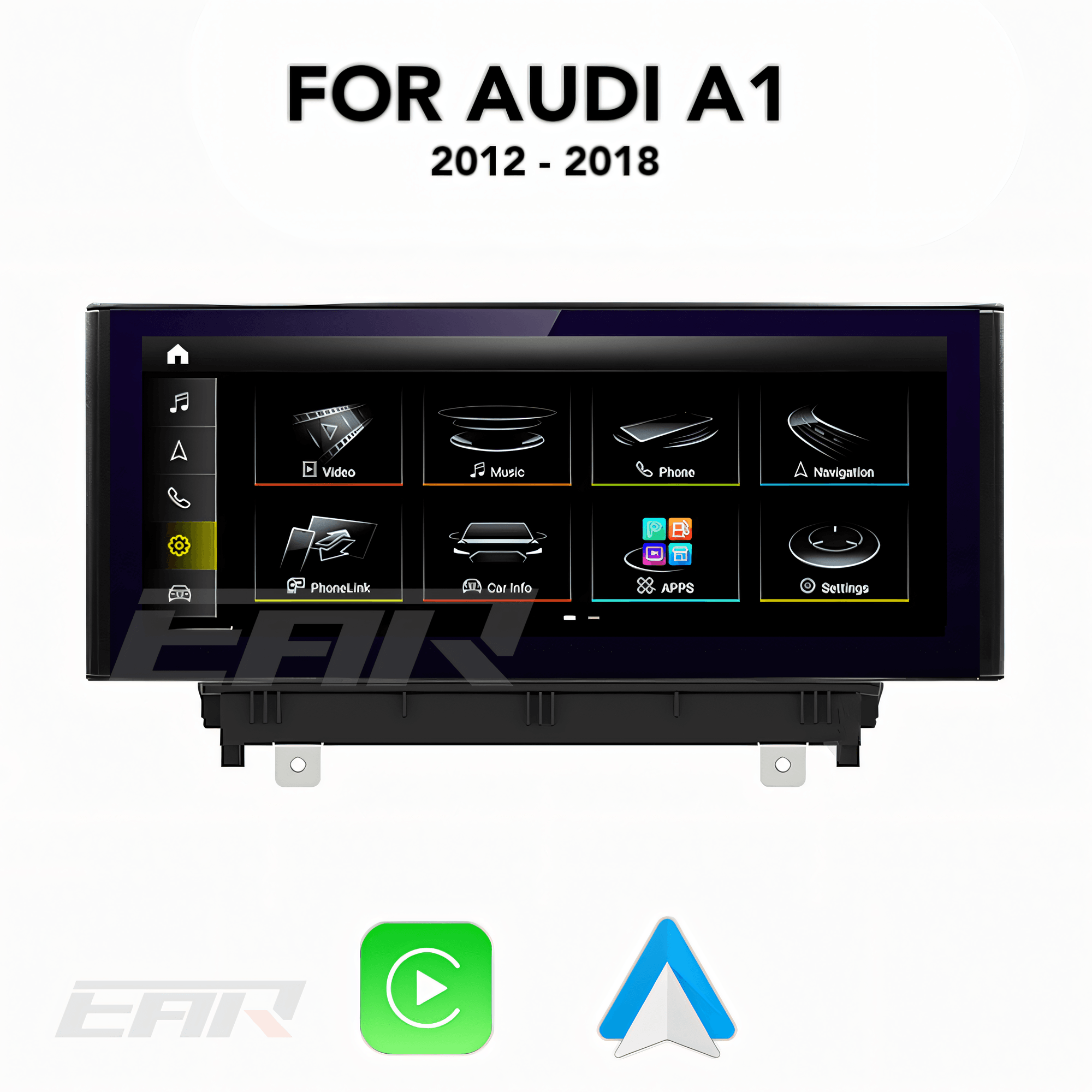 Audi A1 / S1 | 8X | Android 13.0 Multimedia 10.25" Touchscreen Display + Built-In Wireless Carplay & Android Auto | 2010 - 2018