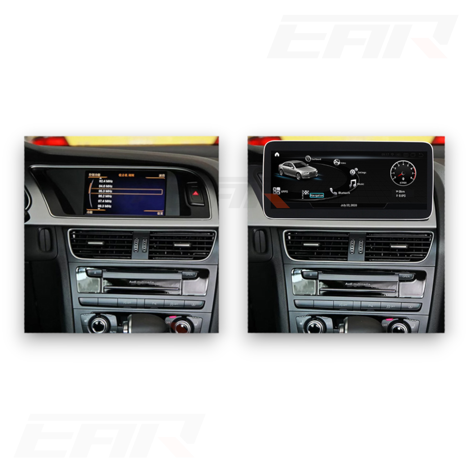 Audi A4/S4/RS4/A5/S5/RS5 | B8 | Android 13.0 Multimedia 10.25"/12.5" Touchscreen Display + Built-In Wireless Carplay & Android Auto | 2008 - 2016