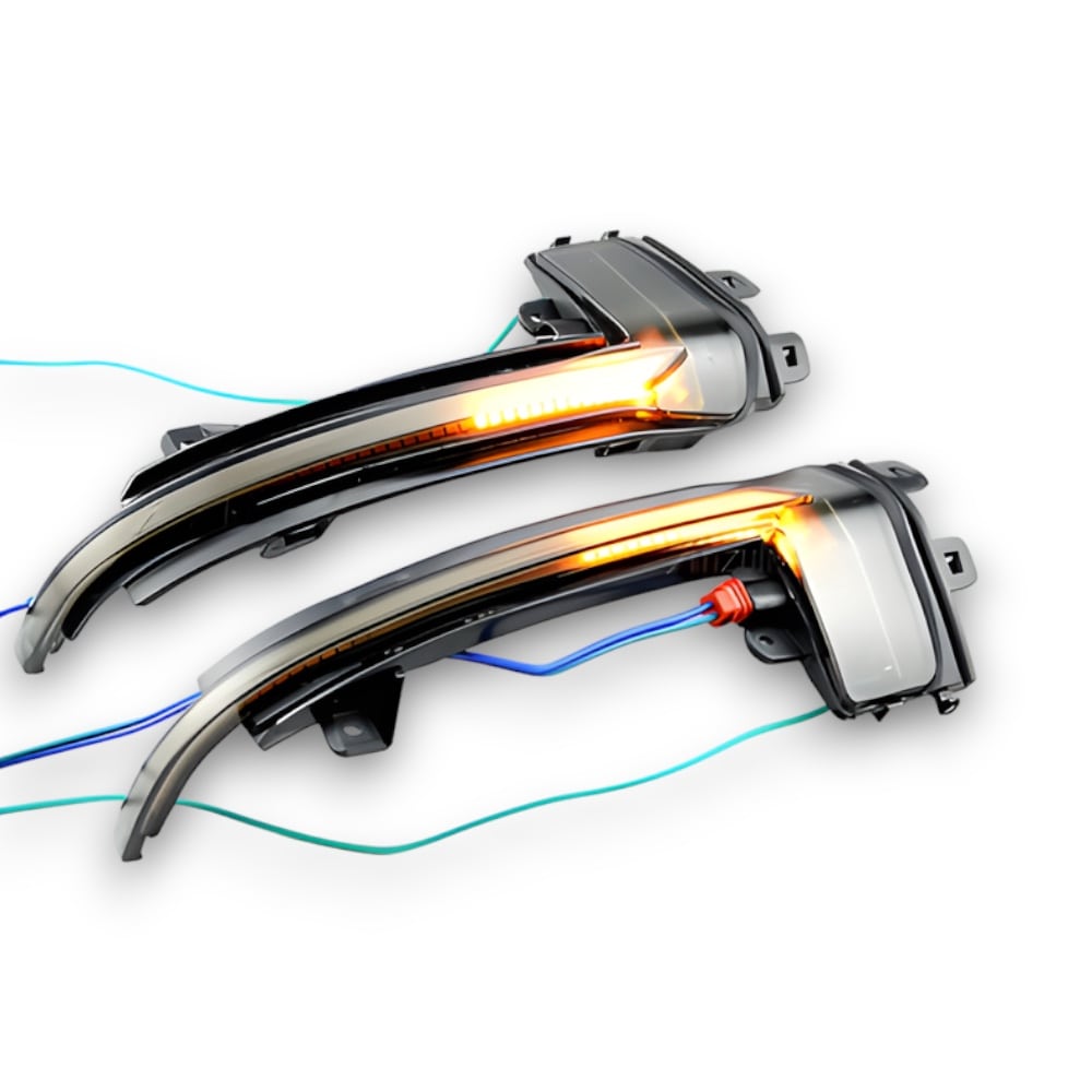 Audi A4/S4/RS5/A5/S5/RS5 | B9 | Dynamic Sequential Smoked/Crystal Mirror Indicator Blinker | 2016 - 2019 Smoked Black