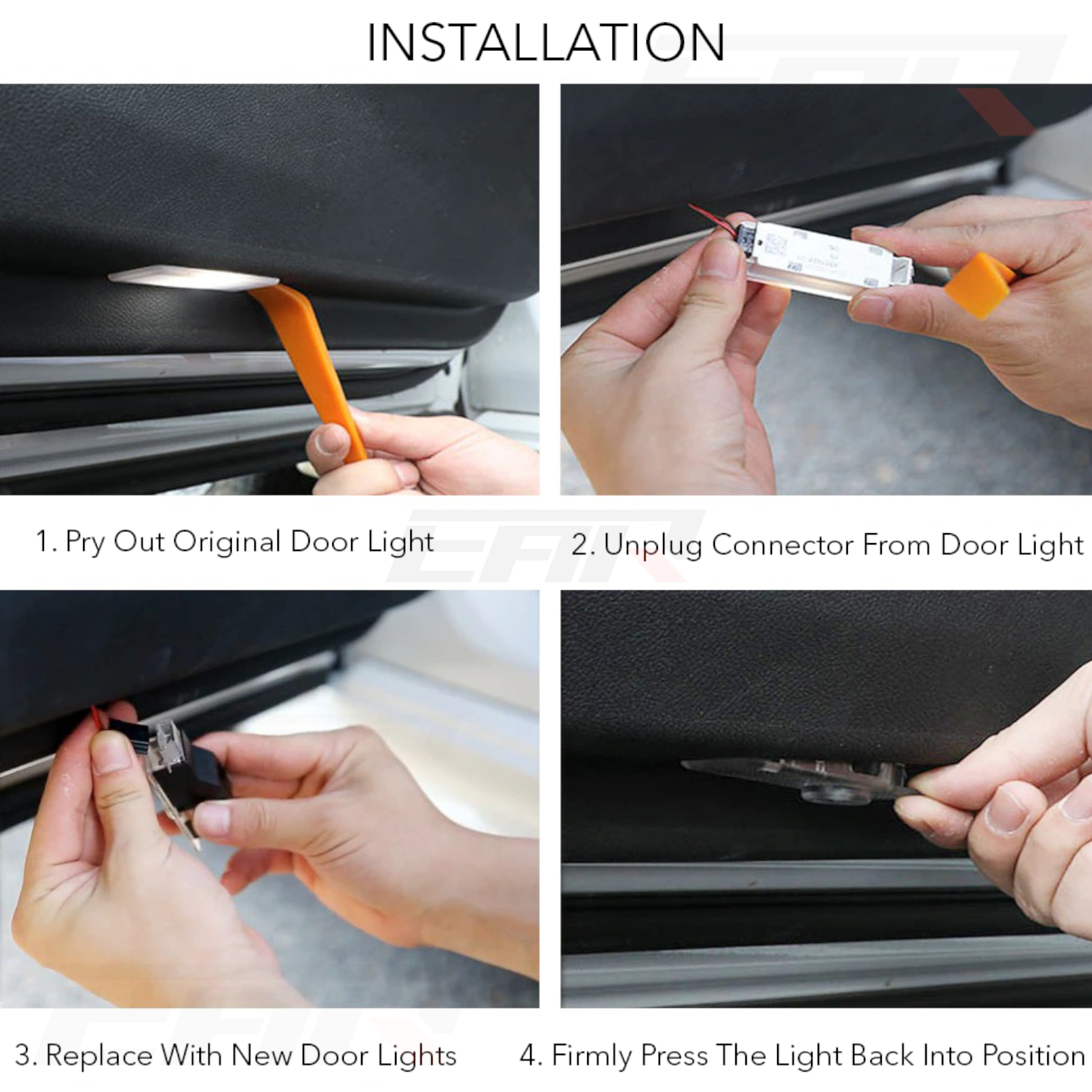 Audi LED Car Door Puddle Welcome Logo Shadow Lights