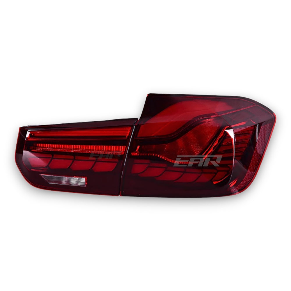 BMW 3 Series F30 & F80 GTS Style OLED Sequential Tail Lights GTS Red 2