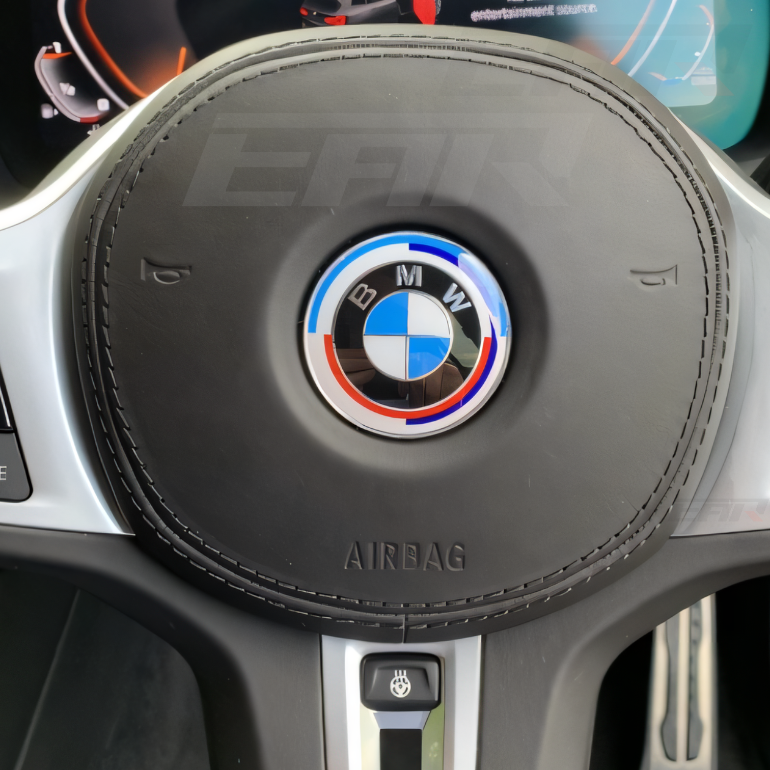 BMW M 50 Year Anniversary Emblem Badges Steering Wheel Emblem (46mm)