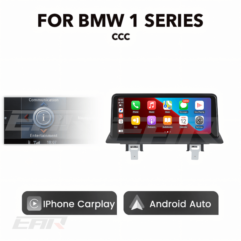 BMW iDrive 8 Android 13.0 1 Series (E81/E82/E87/E88) Multimedia 10.25"/12.3" Touchscreen Display + Built-In Wireless Carplay & Android Auto | 2004 - 2012 | LHD/RHD CCC