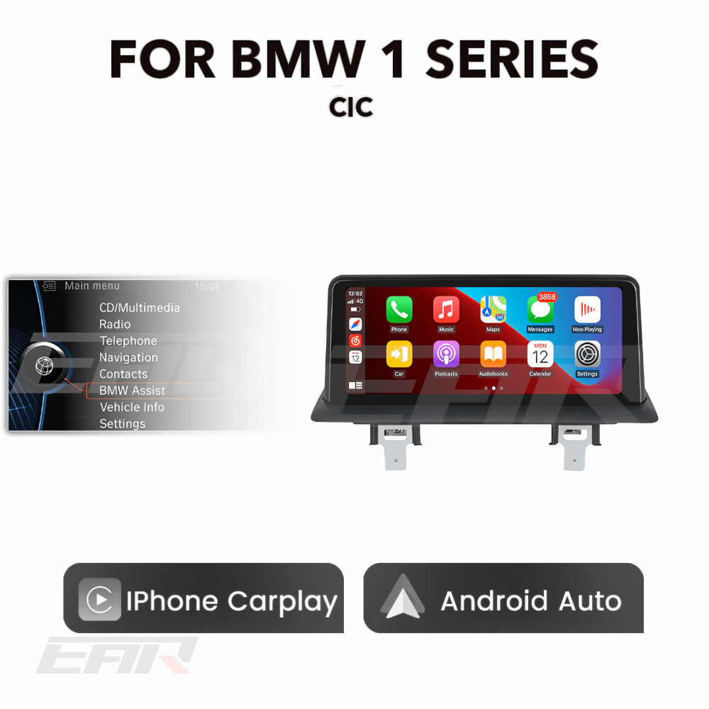 BMW iDrive 8 Android 13.0 1 Series (E81/E82/E87/E88) Multimedia 10.25"/12.3" Touchscreen Display + Built-In Wireless Carplay & Android Auto | 2004 - 2012 | LHD/RHD CIC