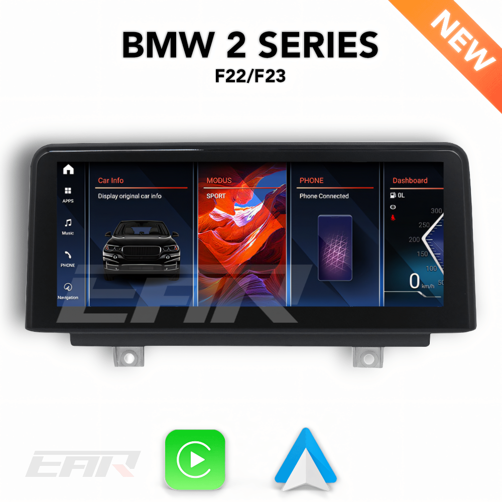 BMW iDrive 8 Android 13.0 2 Series (F22/F23) Multimedia 8.8"/10.25" Touchscreen Display + Built-In Wireless Carplay & Android Auto | 2014 - 2021 | LHD/RHD