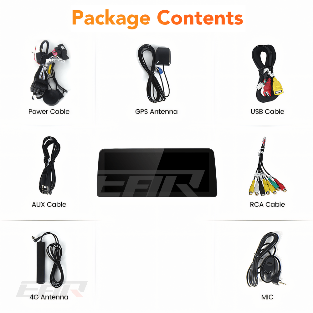 BMW iDrive 8 Android 13.0 3, 5 & 6 Series Multimedia 12.3" Touchscreen Display + Built-In Wireless Carplay & Android Auto | 2003 - 2012 | LHD/RHD