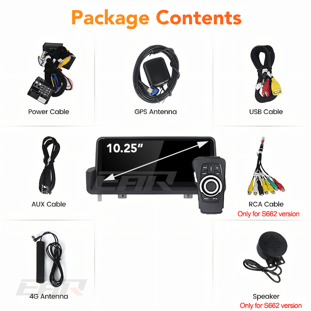 BMW iDrive 8 Android 13.0 3 Series (E90 With No Screen) Multimedia 10.25" Touchscreen Display + Built-In Wireless Carplay & Android Auto | 2004 - 2012 | LHD/RHD