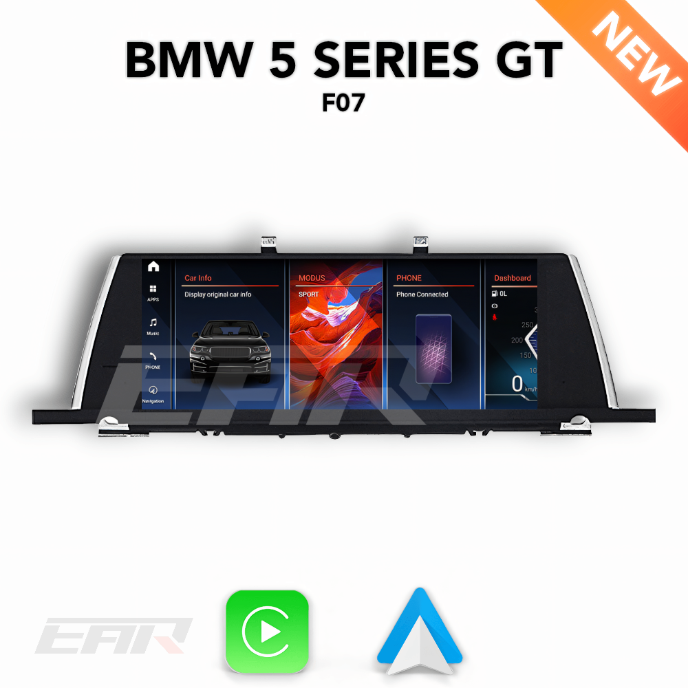 BMW iDrive 8 Android 13.0 5 Series GT (F07) Multimedia 10.25"/12.3" Touchscreen Display + Built-In Wireless Carplay & Android Auto | 2011 - 2018 | LHD/RHD