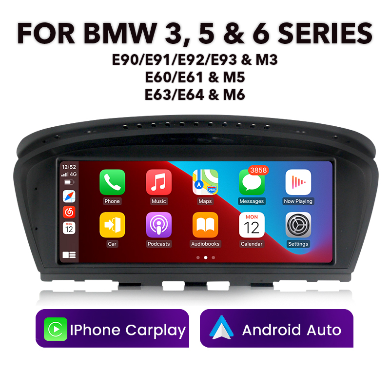 BMW 3 Series | E9X/E6X | 2003 - 2012 8.8" Multimedia Touchscreen Display + Built-in Wireless Carplay & Android Auto