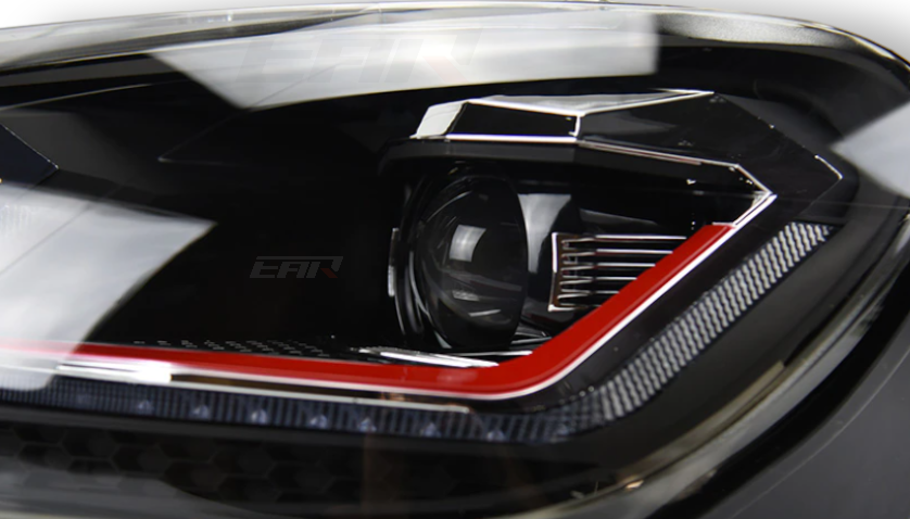 Volkswagen Golf Mk6 Sequential Mk7.5 Style Xenon Angel LED Headlights (2009 - 2012)