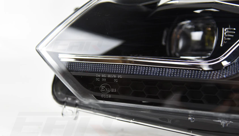 Volkswagen Golf Mk6 Sequential Mk7.5 Style Xenon Angel LED Headlights (2009 - 2012)