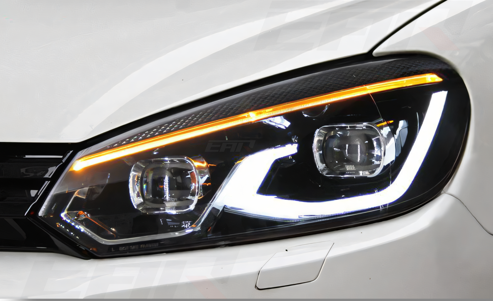 Volkswagen Golf Mk6 Xenon Angel LED Headlights (2009 - 2012)