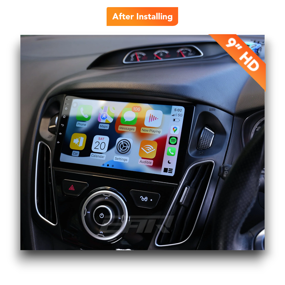Ford Focus (2012 - 2018) Multimedia 9" Touchscreen Display + Built-In Wireless Carplay & Android Auto