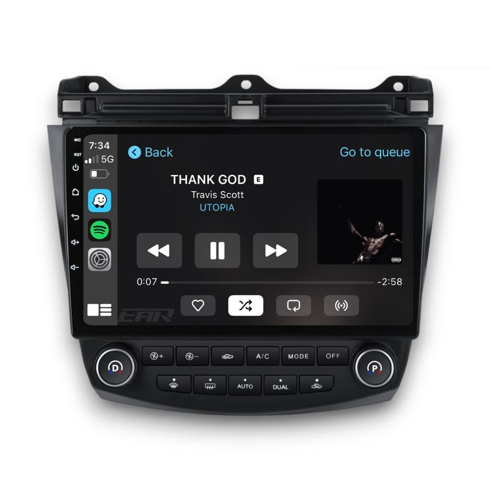 Honda Accord Euro (2003 - 2007) Multimedia 10" Touchscreen Display + Built-In Wireless Carplay & Android Auto