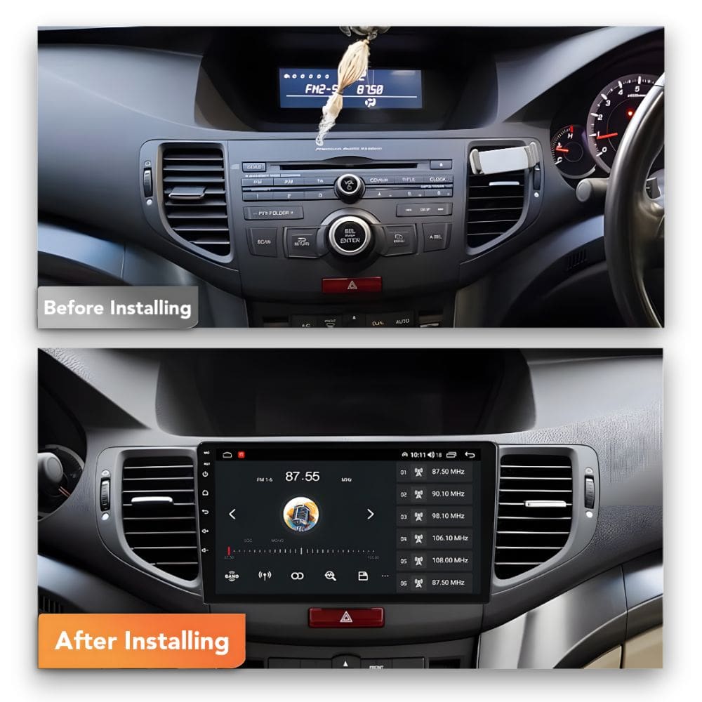 Honda Accord Euro (2008 - 2015) Multimedia 9" Touchscreen Display + Built-In Wireless Carplay & Android Auto