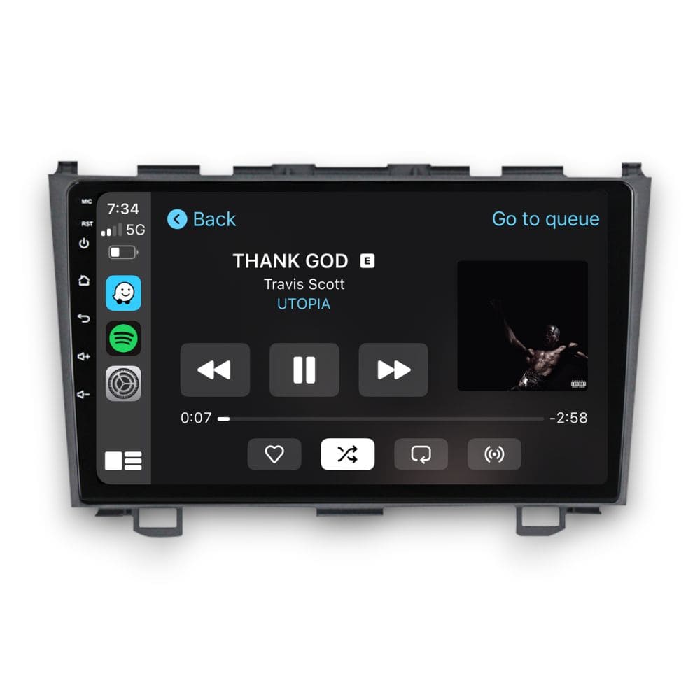 Honda CR-V (2007 - 2011) Multimedia 9" Touchscreen Display + Built-In Wireless Carplay & Android Auto