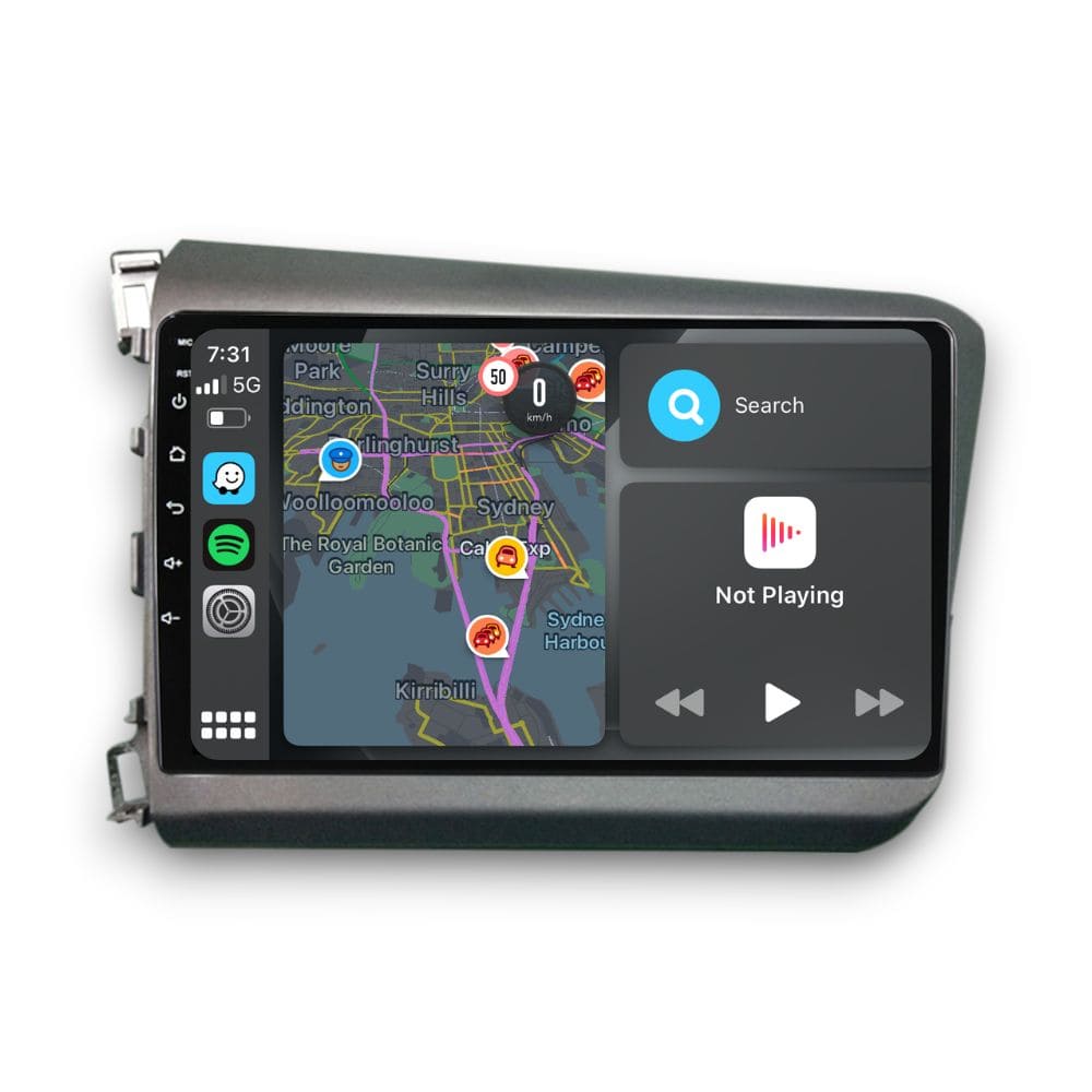 Honda Civic (2012 - 2015) Multimedia 9" Touchscreen Display + Built-In Wireless Carplay & Android Auto